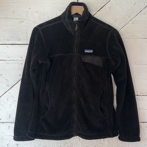 Patagonia Black Fleece Zip Up Jacket Size S